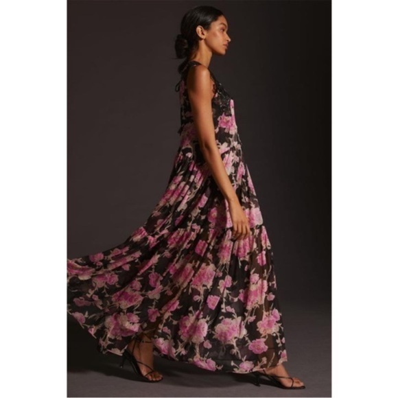 Anthropologie Dresses & Skirts - Anthropologie MISA Tie-Back Maxi Dress XS/S | Boho Chic Flowy Summer Dress